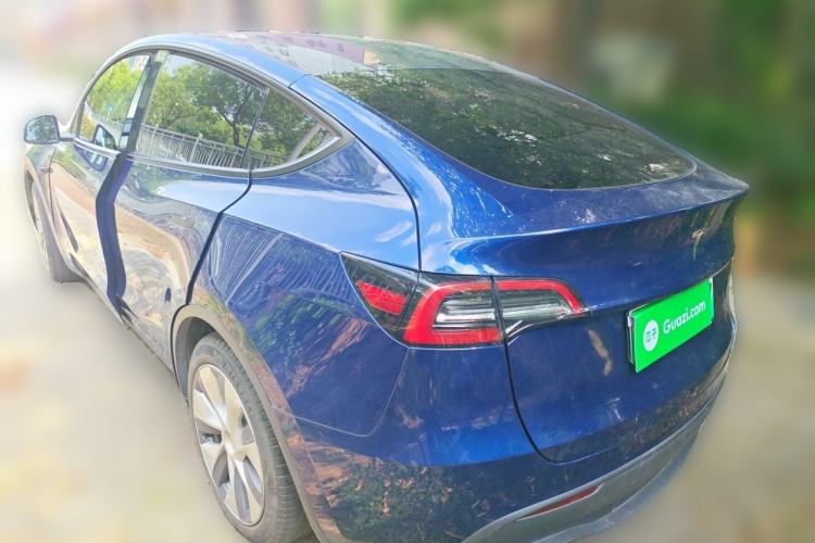 Used Tesla Model Y 2021 Standard Range Rear-Wheel Drive Version Rear Left 45 Deg