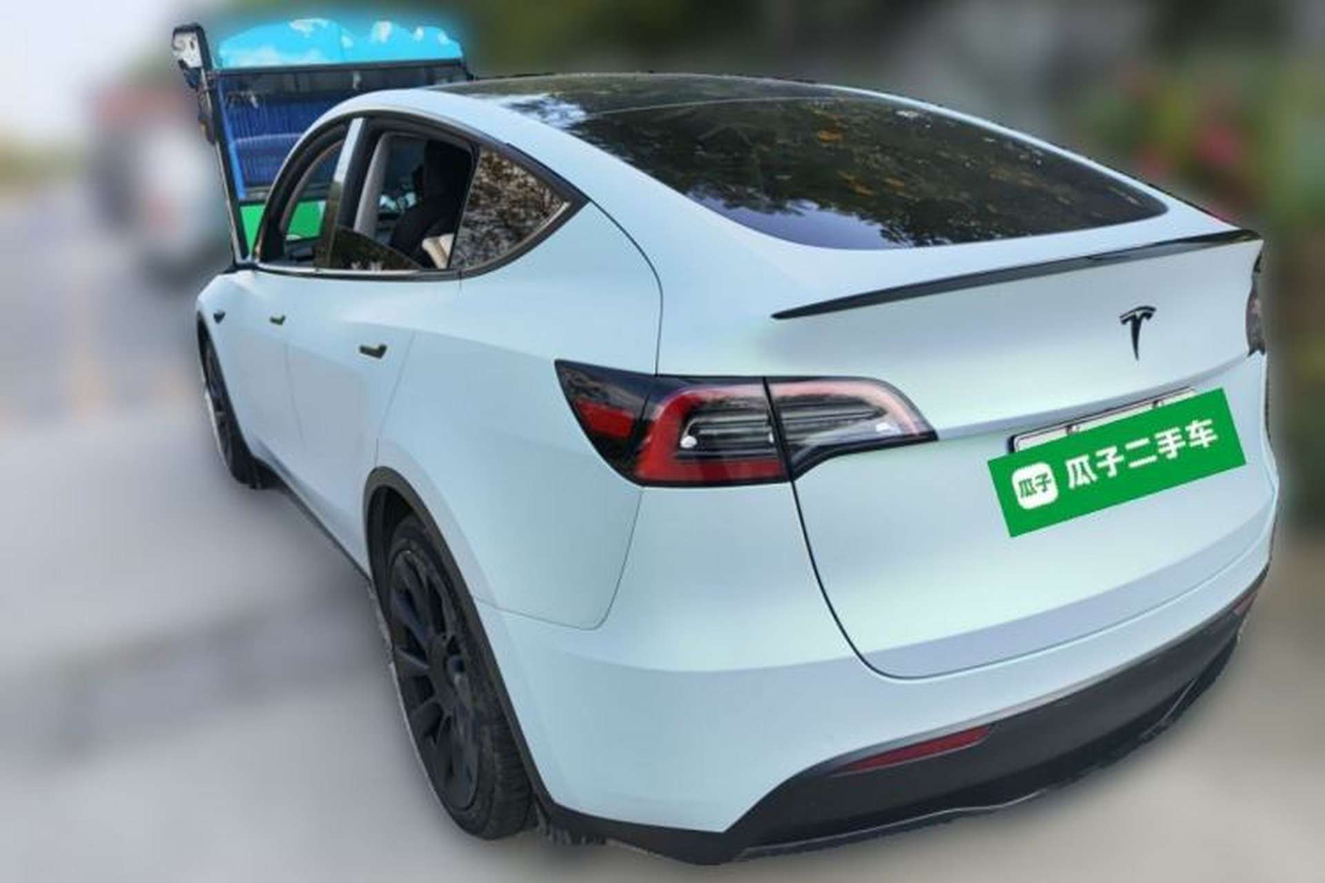 Used Tesla Model Y 2021 Standard Range Rear-Wheel Drive Version Rear Left 45 Deg