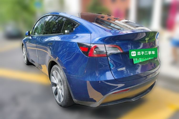 Used Tesla Model Y 2021 Standard Range Rear-Wheel Drive Version Rear Left 45 Deg