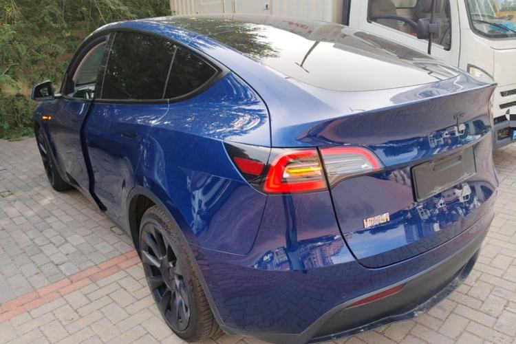 Used Tesla Model Y 2021 Long-Range All-Wheel-Drive Version Rear Left 45 Deg