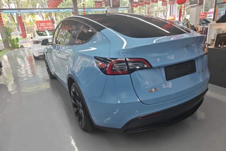 Used Tesla Model Y 2021 Long-Range All-Wheel-Drive Version 3D7 Rear Left 45 Deg