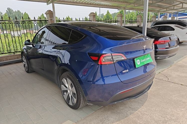 Used Tesla Model Y 2021 Long-Range All-Wheel-Drive Version Rear Left 45 Deg