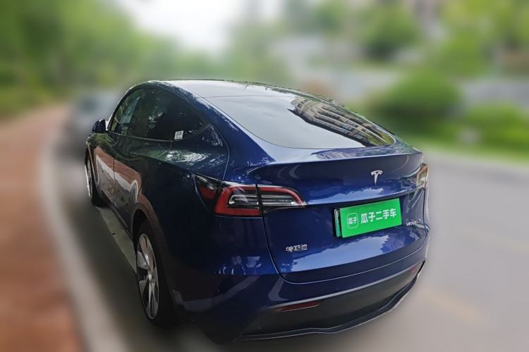 Used Tesla Model Y 2021 Standard Range Rear-Wheel Drive Version Rear Left 45 Deg