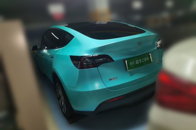 Used Tesla Model Y 2021 Long-Range All-Wheel-Drive Version 3D7 Rear Left 45 Deg