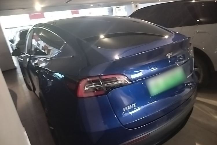 Used Tesla Model Y 2021 Long-Range All-Wheel-Drive Version Rear Left 45 Deg