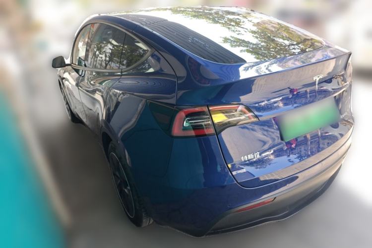 Used Tesla Model Y 2021 Standard Range Rear-Wheel Drive Version Rear Left 45 Deg