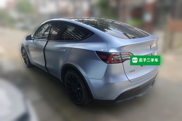 Used Tesla Model Y 2021 Standard Range Rear-Wheel Drive Version Rear Left 45 Deg
