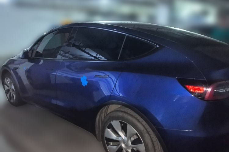 Used Tesla Model Y 2021 Standard Range Rear-Wheel Drive Version Rear Left 45 Deg