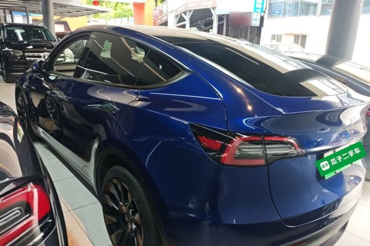 Used Tesla Model Y 2021 Long-Range All-Wheel-Drive Version 3D7 Rear Left 45 Deg