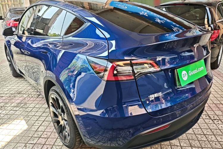 Used Tesla Model Y 2021 Long-Range All-Wheel-Drive Version 3D7 Rear Left 45 Deg