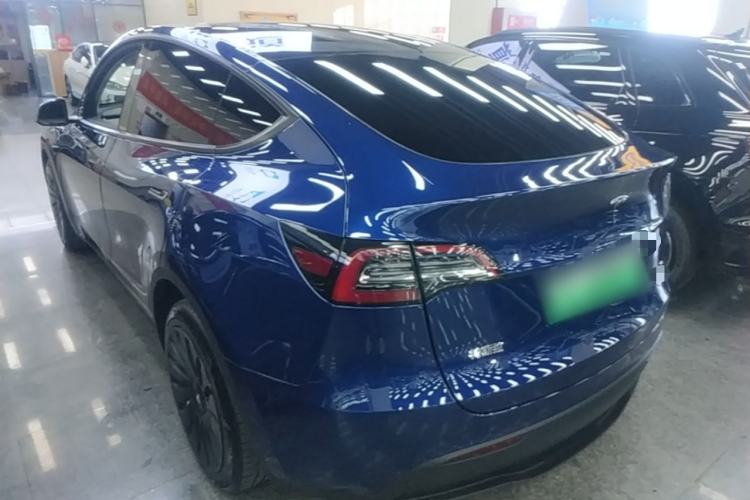 Used Tesla Model Y 2021 Long-Range All-Wheel-Drive Version 3D7 Rear Left 45 Deg