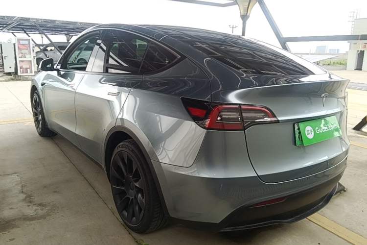 Used Tesla Model Y 2021 Standard Range Rear-Wheel Drive Version Rear Left 45 Deg
