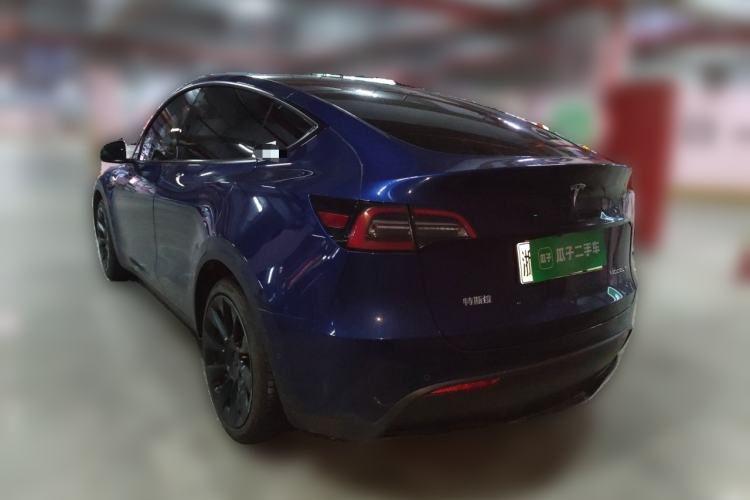 Used Tesla Model Y 2021 Long-Range All-Wheel-Drive Version Rear Left 45 Deg