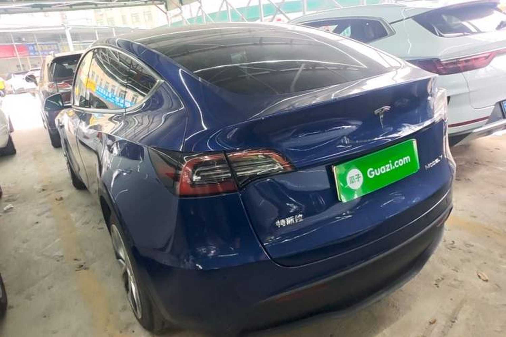 Used Tesla Model Y 2021 Long-Range All-Wheel-Drive Version Rear Left 45 Deg