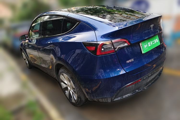 Used Tesla Model Y 2021 Long-Range All-Wheel-Drive Version Rear Left 45 Deg