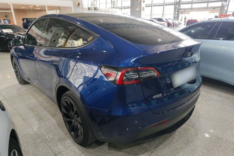 Used Tesla Model Y 2021 Long-Range All-Wheel-Drive Version 3D7 Rear Left 45 Deg