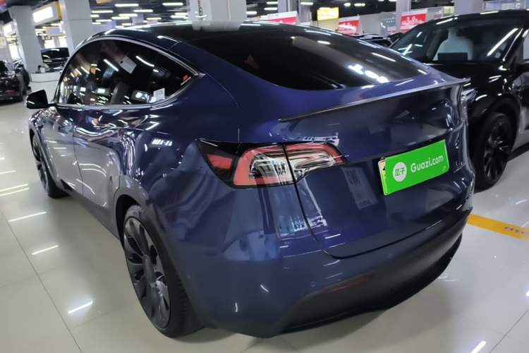 Used Tesla Model Y 2021 Performance High-Performance All-Wheel-Drive Version Rear Left 45 Deg