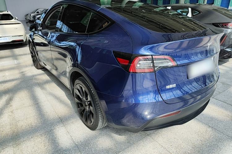 Used Tesla Model Y 2021 Long-Range All-Wheel-Drive Version 3D7 Rear Left 45 Deg