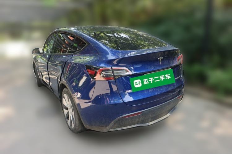 Used Tesla Model Y 2021 Standard Range Rear-Wheel Drive Version Rear Left 45 Deg