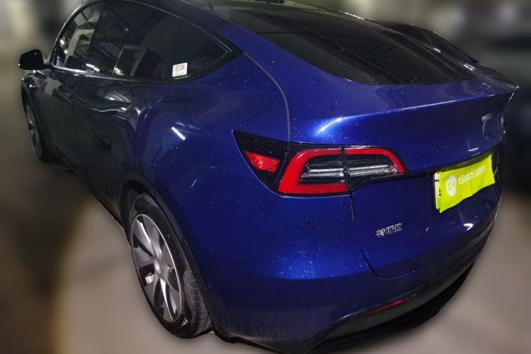 Used Tesla Model Y 2021 Standard Range Rear-Wheel Drive Version Rear Left 45 Deg