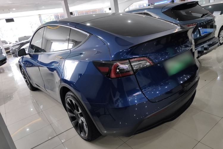 Used Tesla Model Y 2021 Long-Range All-Wheel-Drive Version 3D7 Rear Left 45 Deg