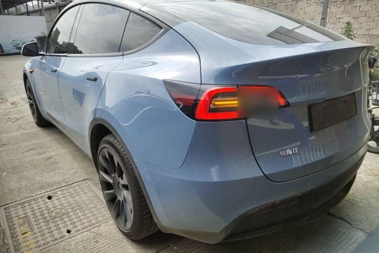 Used Tesla Model Y 2021 Long-Range All-Wheel-Drive Version 3D7 Rear Left 45 Deg