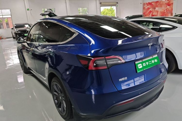 Used Tesla Model Y 2021 Standard Range Rear-Wheel Drive Version Rear Left 45 Deg