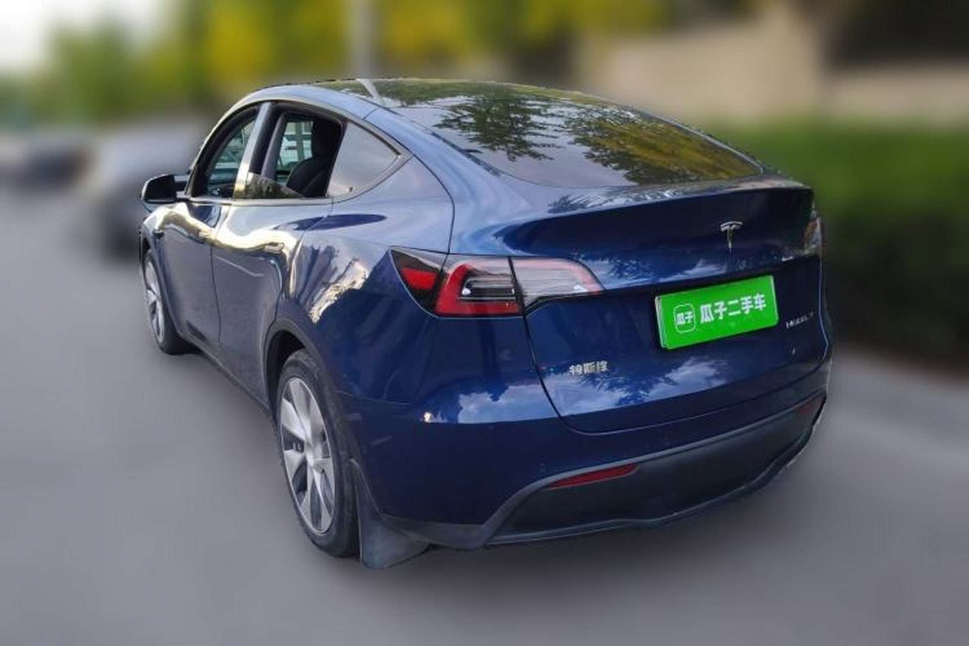 Used Tesla Model Y 2021 Standard Range Rear-Wheel Drive Version Rear Left 45 Deg