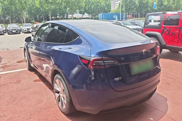 Used Tesla Model Y 2021 Standard Range Rear-Wheel Drive Version Rear Left 45 Deg