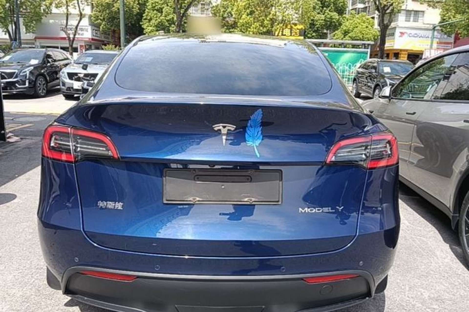 Used Tesla Model Y 2021 Long-Range All-Wheel-Drive Version Rear