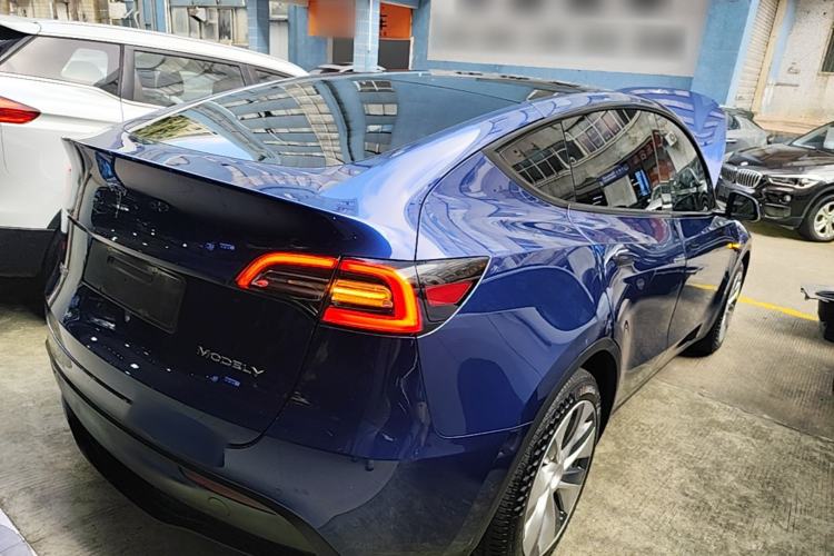 Used Tesla Model Y 2021 Long-Range All-Wheel-Drive Version 3D7 Rear Right 45 Deg