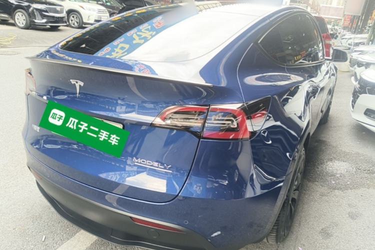 Used Tesla Model Y 2021 Performance High-Performance All-Wheel-Drive Version Rear Right 45 Deg