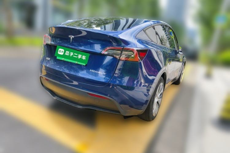 Used Tesla Model Y 2021 Standard Range Rear-Wheel Drive Version Rear Right 45 Deg