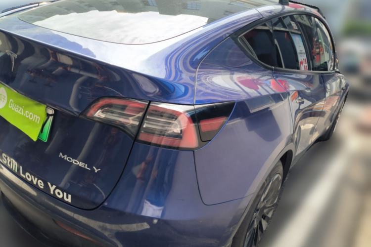Used Tesla Model Y 2021 Long-Range All-Wheel-Drive Version Rear Right 45 Deg