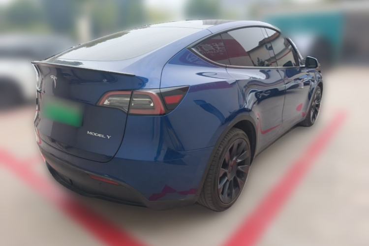 Used Tesla Model Y 2021 Long-Range All-Wheel-Drive Version Rear Right 45 Deg