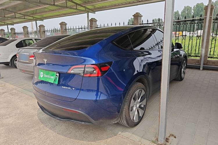 Used Tesla Model Y 2021 Long-Range All-Wheel-Drive Version Rear Right 45 Deg