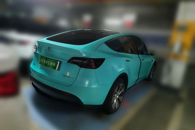 Used Tesla Model Y 2021 Long-Range All-Wheel-Drive Version 3D7 Rear Right 45 Deg