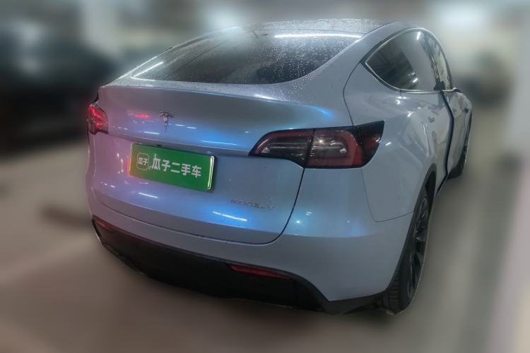 Used Tesla Model Y 2021 Long-Range All-Wheel-Drive Version Rear Right 45 Deg