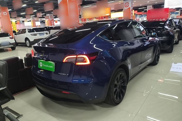 Used Tesla Model Y 2021 Long-Range All-Wheel-Drive Version 3D7 Rear Right 45 Deg
