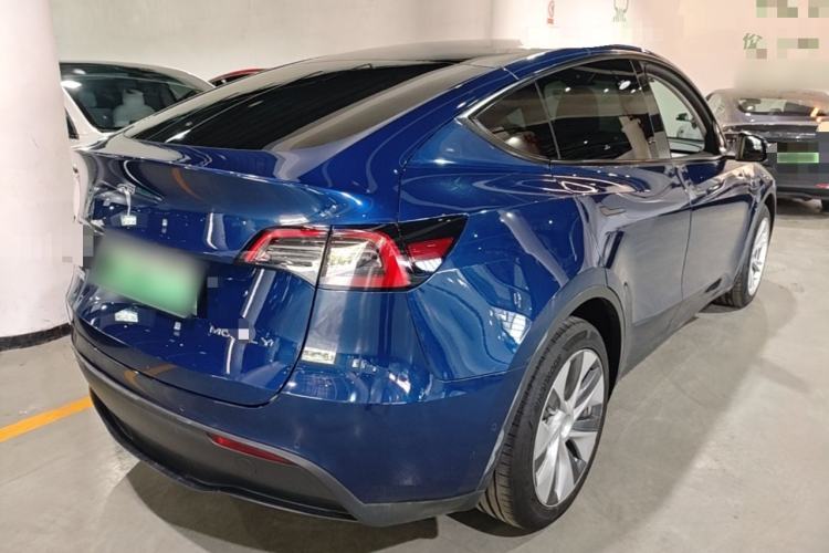 Used Tesla Model Y 2021 Revised Version 2 Long-Range All-Wheel-Drive Edition Rear Right 45 Deg