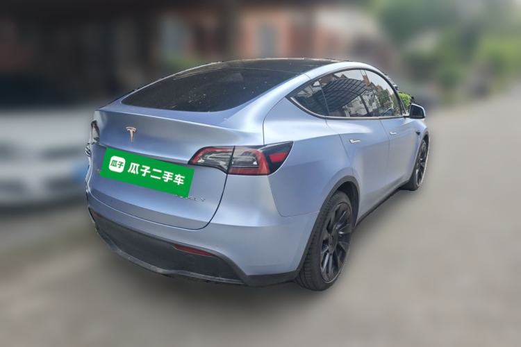 Used Tesla Model Y 2021 Standard Range Rear-Wheel Drive Version Rear Right 45 Deg