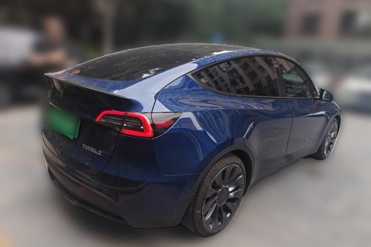 Used Tesla Model Y 2021 Performance High-Performance All-Wheel-Drive Version Rear Right 45 Deg