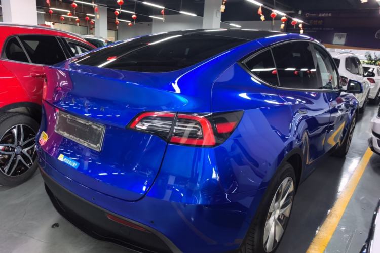 Used Tesla Model Y 2021 Standard Range Rear-Wheel Drive Version Rear Right 45 Deg