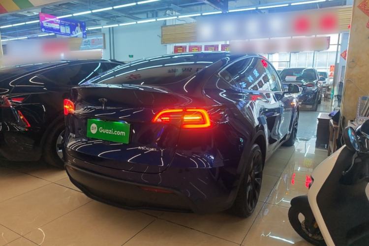 Used Tesla Model Y 2021 Long-Range All-Wheel-Drive Version Rear Right 45 Deg