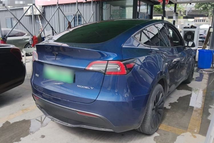 Used Tesla Model Y 2021 Long-Range All-Wheel-Drive Version Rear Right 45 Deg