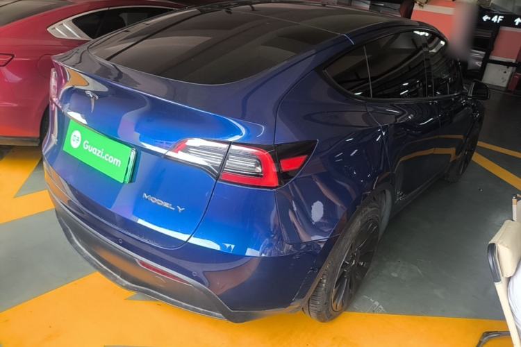 Used Tesla Model Y 2021 Long-Range All-Wheel-Drive Version Rear Right 45 Deg