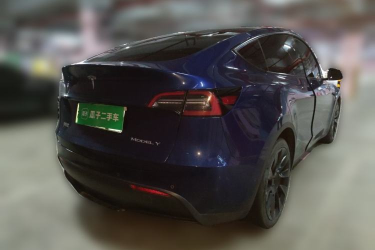 Used Tesla Model Y 2021 Long-Range All-Wheel-Drive Version Rear Right 45 Deg