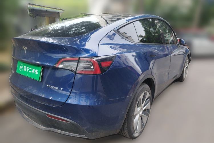 Used Tesla Model Y 2021 Long-Range All-Wheel-Drive Version 3D7 Rear Right 45 Deg