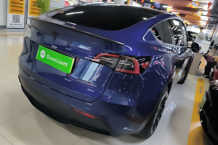 Used Tesla Model Y 2021 Performance High-Performance All-Wheel-Drive Version Rear Right 45 Deg