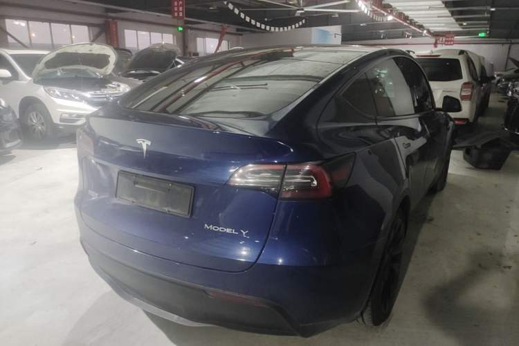 Used Tesla Model Y 2021 Long-Range All-Wheel-Drive Version Rear Right 45 Deg
